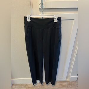 Athleta Venice Mid Rise Wide Leg Pant, Black, Size Small